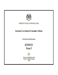 The country is affected by its. Integrated Curriculum For Secondary School Malaysia Science Form 3 Fill Online Printable Fillable Blank Pdffiller
