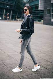Fringe Jacket Stories The Fashion Cuisine Adidas Outfit Shoes Fringe Leather Jacket Fashion