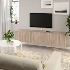 Besta Tv Unit With Doors Walnut Effect Light Gray Lappviken Walnut Effect Light Gray 70 7 8x16 1 2x15 Order Today Ikea Tv Bench Tv Unit Wall Mounted Tv Unit