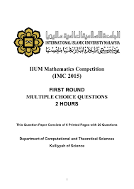 Please be informed that some past years examination papers like the apt and ept are not made available to students either in print or digital format. Kulliyah Of Science Iium