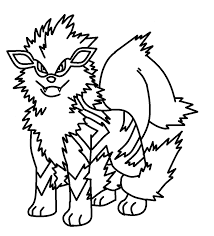 Pokemon Arcanine Coloring Pages Pokemon Coloring Pages Color