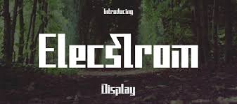 Elecstrom Font Download