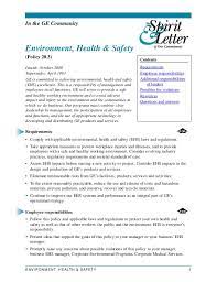 Environmental health is the science that studies how the environment influences the human disease and health. Environmental Health And Safety Policy Tcm181 16964