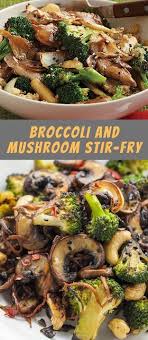 Broccoli And Mushroom Stir Fry Recipes In 2020 Stuffed Mushrooms Mushroom Stir Fry Rice Recipes For Dinner