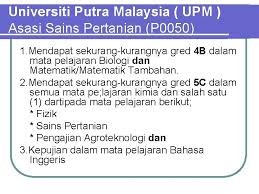 Pusat asasi sains pertanian upm. Pendidikan Pasca Spm Kpt Asasi Tamhidi Pra Ijazah