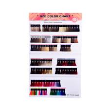 Hot Item Wall Hanging Display Hair Color Chart With Detachable Hair Swatches