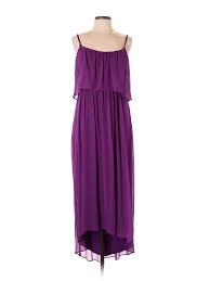 details about white house black market women purple casual dress 10