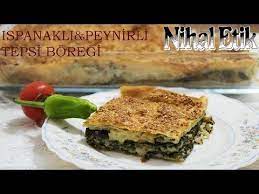 hazir yufkadan kolay ispanakli peynirli tepsi boregi nihaletik com youtube yemek tarifleri gida yemek