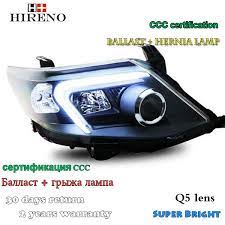 Hireno Headlamp For 2011 2015 Toyota Fortuner Headlight Assembly Led Drl Angel Lens Double Beam Hid Xenon 2pcs Hid Xenon Car Lights Headlight Assembly