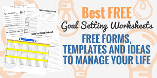 4 Free Smart Goal Setting Worksheets And Templates