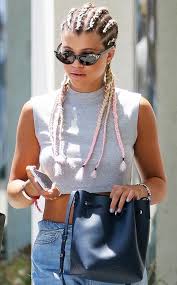 Sofia Richie From Celeb Braids You Ll Want To Copy If You Re Bored Of Your Everyday Braids Liven Them Up With A Lit Braided Hairstyles Hair Styles Cheer Hair