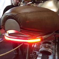 1pcs Motorcycle Red Yellow Discoloration Led Scrambler Brake Tail Light Turn Signal License Plate Light For Bobber Cafe Racer Aliexpress