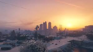 Los santos gta v city view, hd games, 4k wallpapers, images. Auto Sunset Hd Wallpapers Free Download Wallpaperbetter