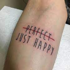 Don T Need To Be Perfect Just Happy Thank You Craig Dublin Dublintattoo Tattoodublin Minimaltattoo Ladytattoo Minimal Tattoo Tattoo Dublin Dublin Tattoo