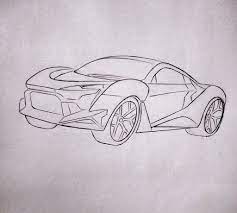 How To Draw Lykan Hypersport Car Sketch Lykan Hypersport Cool Designs