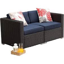 At patiofurniture.com, we make finding the right outdoor patio furniture fun and easy. Mf Studio Patio Furniture Sofa Outdoor Loveseat 2 Piece Patio Couch With Washable Cushions Outdoor Furniture Sofa Sets Blue Walmart Com Walmart Com