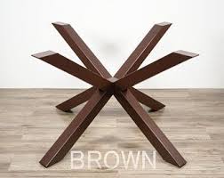 Dining Metal Table Base 28 H X 35 R Tug Round Etsy In 2020 Metal Table Legs Metal Table Base Steel Table Legs