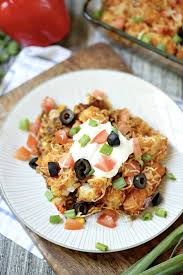 Cook and stir ground beef in a large skillet over medium heat until no longer pink and completely browned, 7 to 10 minutes; Cheesy Taco Tater Tot Casserole With Ground Beef Recipe