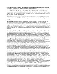 Can Classification Systems and Baseline Radiographic Findings Guide  Surgical Technique Selection for Degenerative Spondylolisthe