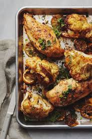 Roasted Chicken And Cauliflower With Herb Salad Recipe Goop Chicken Dinner Party Recipes Dinner Party Recipes Dinner