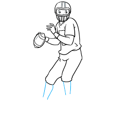 How to draw a football player, sport coloring pages for kids, nfl american football super bowl coloring pages for kids, new england patriots drawing.#superbo. How To Draw A Football Player Really Easy Drawing Tutorial