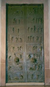 Bernward S Door Bernwardsturen In Hildesheim Cathedral German Architecture Metal Door Romanesque Architecture
