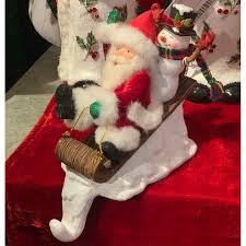 The holidays are here and it's time to start planning your christmas decor. Katherine S Collection Santa And Snowman Stocking Holder Katherine S Collection Christmas Collectible Katherine S Collection Christmas