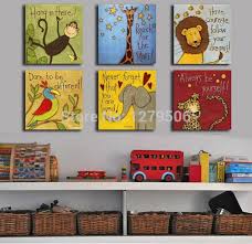 Frame Favor Picture More Detailed Picture About Free Shipping Canvas Painting Oil Painting Modern Cartoon Animal Kids Room Paint Kids Room Art Kids Room Wall