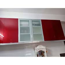 rectangular acrylic modular kitchen