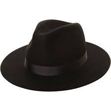Lack Of Color The Midnight Muse Ii Hat Black 47 Liked On Polyvore Featuring Accessories Hats Headwear Black Flat Brim Hat Wool Fedora Hat Wool Fedora