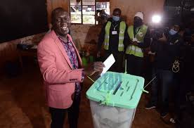 Vote tallying has been suspended rin kiambaa by the independent electoral and boundaries commission. 7fsto41qet2kom