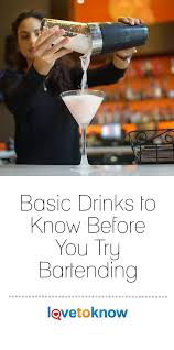 With tonic, you can make a great variety of drinks. Every Bartender Needs To Know How To Prepare A Variety Of Drinks In Order To Run A Bar Successfully Bartender Drinks Recipes Basic Bar Drinks Bartender Drinks