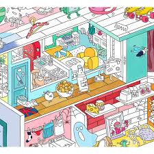 1 poster (please select theme below) format unfolded : Omy Home Giant Coloring Poster