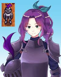It can be accessed by an arcade cabinet inside the stardrop saloon. Stardew Valley Art Abigail In Her Suit Of Armor For Clothing Therapy Bam St77 Stardew Valley Stardew Valley Fanart Valley Game
