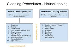 Types Of Cleaning Procedures In Hotel Housekeeping