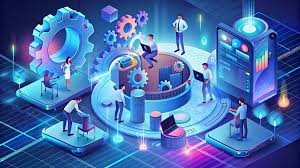 Futuristic Fintech Ecosystem Illustration Background, Tech, Future,  Teamwork Background Image And Wallpaper for Free Download