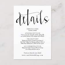 Rustic Wedding Details Info Card Zazzle Com Rustic Wedding Details Wedding Invitations Rustic Wedding Details Card