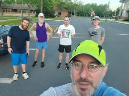 Small determined crowd at tonight's group run