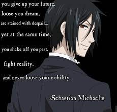 Auf den ersten blick ist sebastian vor allem eines: Black Butler Spruche