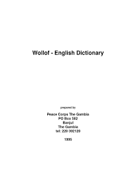 Check spelling or type a new query. Wolof Dictionnary