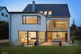 Satteldach Trifft Kubus Anbau Haus Wohnarchitektur Kubus Haus