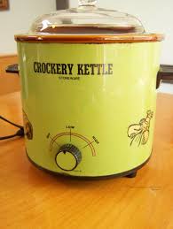 Vintage Kmart Crockery Kettle Stoneware 3 Quart Crock Pot In Etsy Crockery Kettle Stoneware