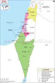 Gaza strip political map self governing palestinian. Political Map Of Israel Israel Districts Map