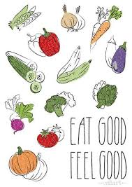 Eat Good Feel Good Illustration Print Poster Illustration Food Drawing Poster Prints