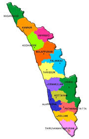 Find district map of kerala. 2