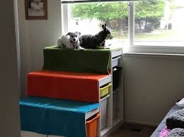 Diy Dog Window Perch With Steps Ikea Hackers Dog Stairs Dog Window Dog Steps For Bed