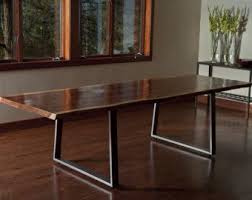 Monterey circa 1920's tile top side table vintage/antique. Live Edge Walnut Dining Table Steel Trapezoid Legs By Mezworks Live Edge Walnut Dining Table Live Edge Dining Table Dining Table