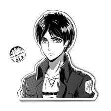 Black And White Manga Stickers Attack On Titan Eren Vinyl Stickers Laptop Stickers Anime Stickers Manga Stickers Sketchbook Stickers Shingeki No Kyojin Anime In 2020 Anime Stickers Attack On Titan Eren Anime