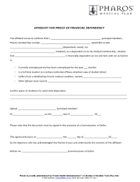 Sample Letter Proof Of Dependency Fill Online Printable Fillable Blank Pdffiller