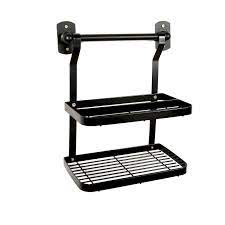 Stainless steel paint kitchen storage rack. Black Paint Stainless Steel Kitchen Storage Rack